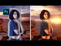 Belajar Dasar Manipulasi Foto agar Background dan Object bisa Menyatu #Photoshop Tutorial Indonesia