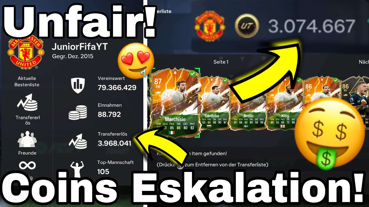 UNFAIR😱 COINS ESKALATION mit dieser TRADING METHODE! (Schnell Münzen machen) EA FC 24 Trading Tipps