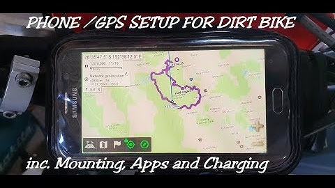 ENDURO/ADVENTURE BIKE PHONE/GPS SETUP - inc. Mounting, Apps and USB charging system
