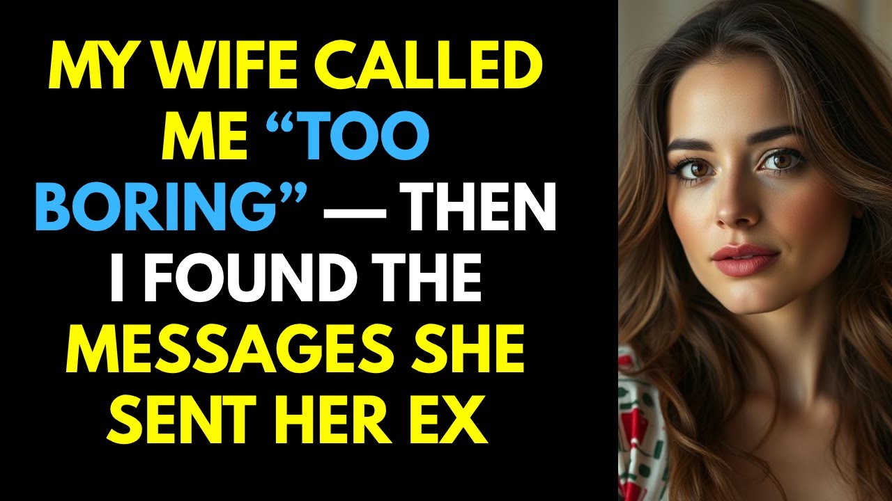 My Wife Called Me “Too Boring” — Then I Found the Messages She Sent Her
