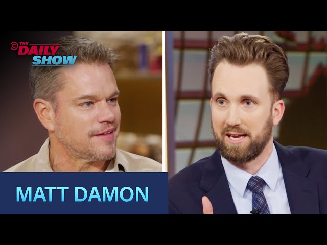 Matt Damon - Kiss the Future | The Daily Show class=