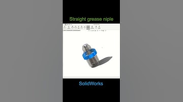 Straight grease fitting SolidWorks animation #solidworks #holewizard  #animation #shorts #automobile