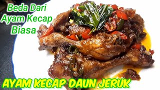 Rasa dan Aroma ayam kecap daun jeruk bikin ketagihan. 