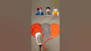 squid game 2! guess the mixed color? #colorsof #squidgame2 #colormixing #satisfying