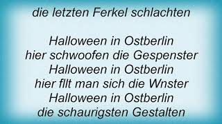 Silly - Halloween In Ostberlin Lyrics