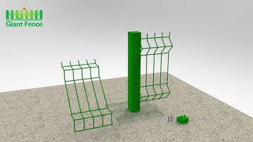 How to install a 3D fence?