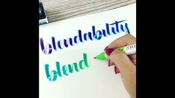 Blendability - Ecoline on Yupo!