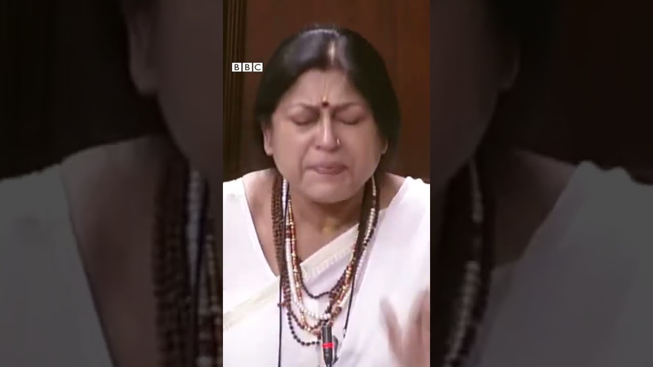 Rupa Gaguly crying in parliament on West Bengal Birbhum violence and killings