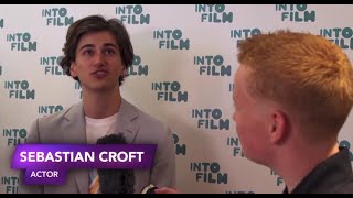 Sebastian Croft and Michael Ajao presenting the award for Best Film 11 & Under at the IntoFilmAwards