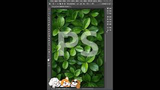 PS树叶遮挡文字效果 #ps小技巧   #教程 #平面设计  #ps #photoshop #AI  #illustrator