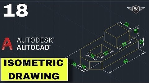 Autocad Isometric Drawing 18 | AutoCAD tutorial for beginners #akd #autocad #design