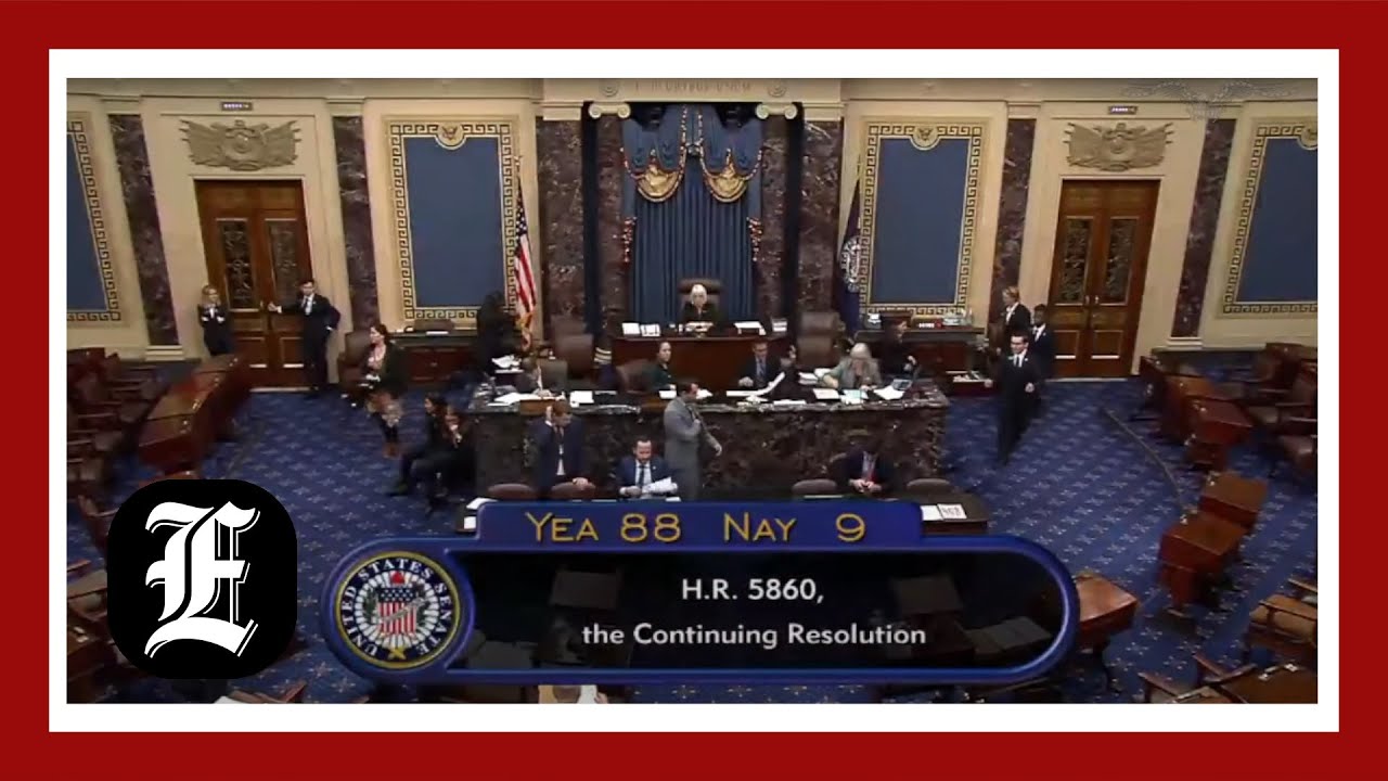 Senate passes 45-day stopgap measure in time to avert government shutdown