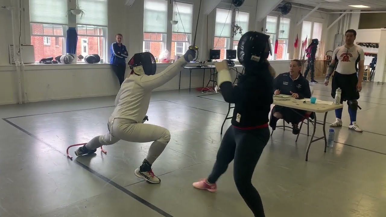 Arsenal Assault of Arms 2023 smallsword finals: Nick Hinton vs. Catherine - April 16, 2023