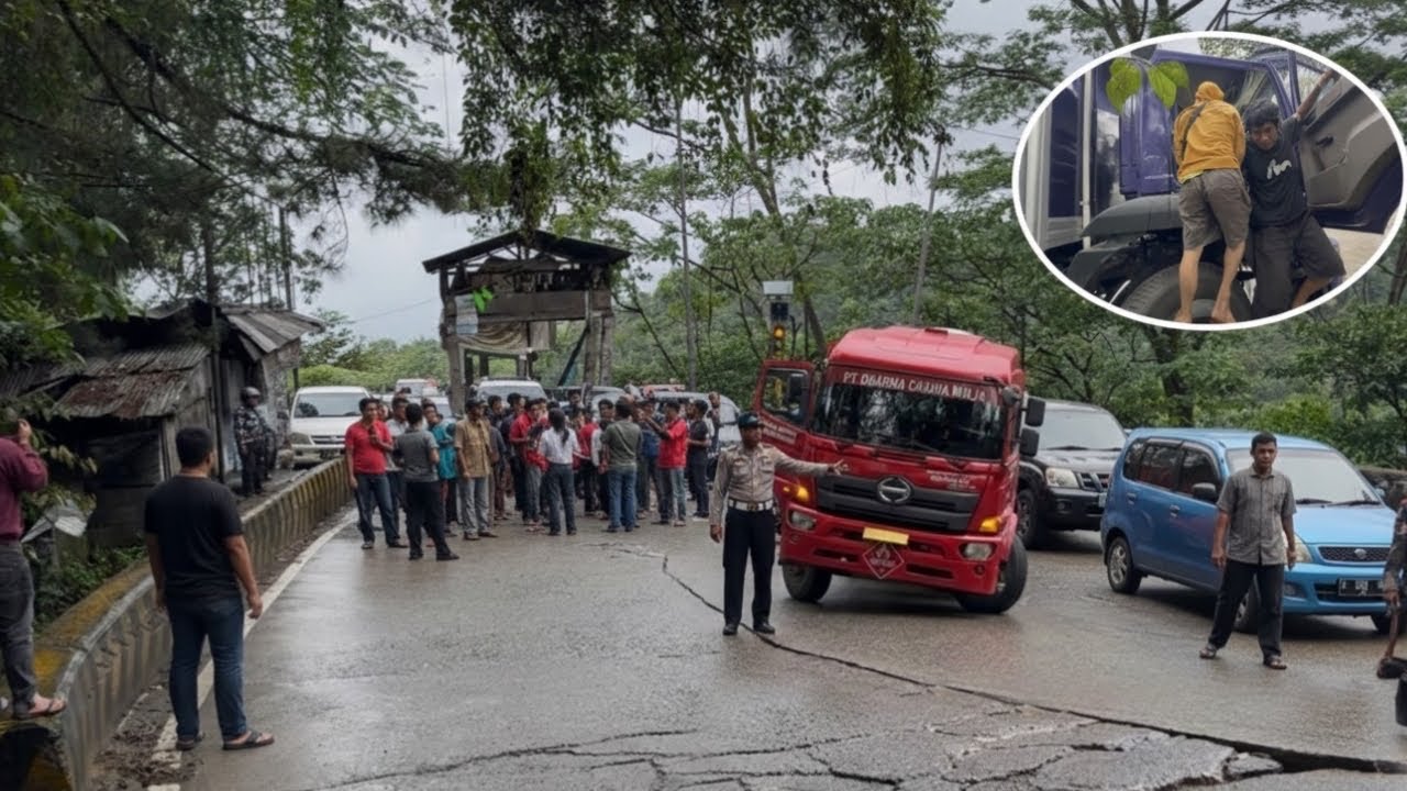 Viral! Supir Medan Minta Tolong, Bule Ambil Alih Kemudi Truk Jerman di Tanjakan Sitinjau Lauik