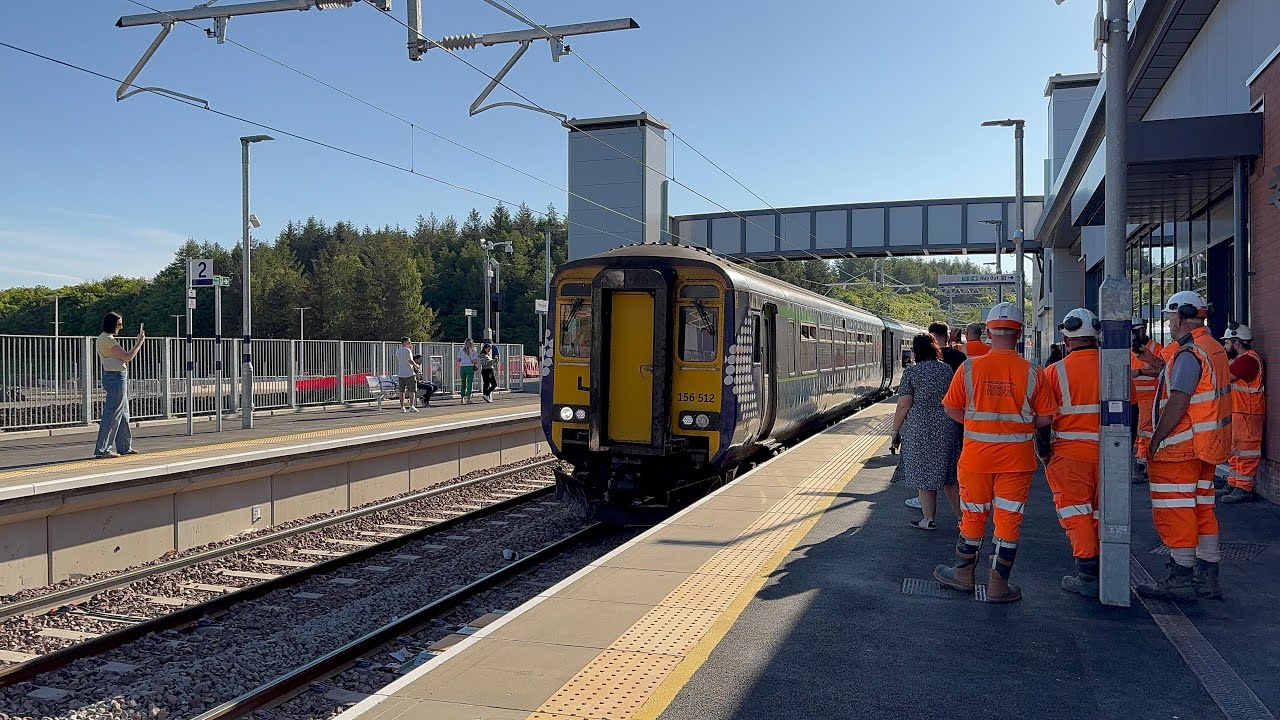 New Hairmyres Station Opening and First Train