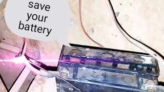 How To Save Your Battery To Dead 12V 7Amp H -With Of 400Wax Solar Safe