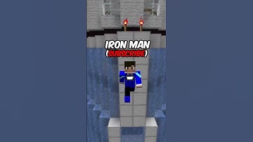 Who Is The Best MCU Character In Minecraft 🤔#shorts
