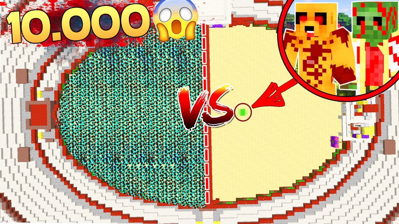 10.000 ZOMBIES vs DIMENSIONES.EXE 😱 l MINECRAFT TROLL 