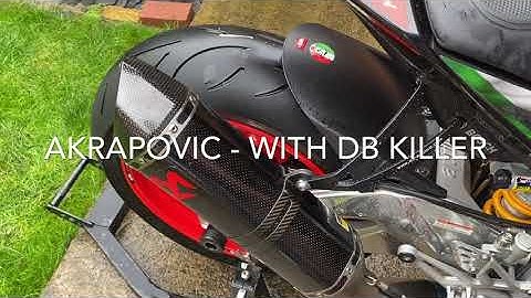 2018 Aprilia Tuono 1100 V4 Factory - Akropovic Carbon Exhaust with & without db killer