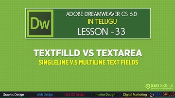 Text area vs Text field in Dreamweaver CS 6