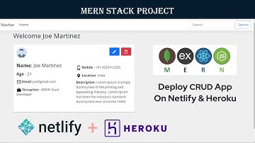 Deploy (Host) Full Stack MERN Application On Netlify & Heroku For Free , #mernstack #heroku #netlify