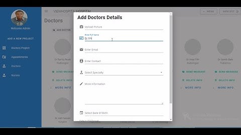 Hospital Management System in Vue, Vuetify and Firebase