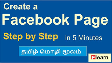 How To Create Facebook Page  (Fb Page) in 5 minutes  Tamil