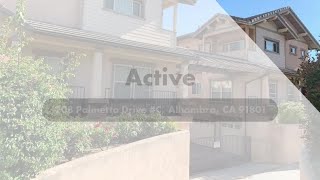 Active in 208 Palmetto Drive #C, Alhambra, CA 91801 Contact me for a showing!