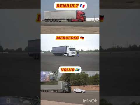 اختبار الكبح التلقائي مرسيدس  فولفو  رينو  تويوتا