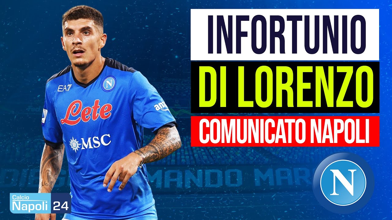 🚨 Infortunio Di Lorenzo, ecco l'esito degli esami | COMUNICATO SSC NAPOLI 📣