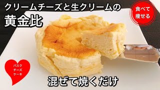 【超低糖質】バスクチーズケーキを超簡単に作る方法　グルテンフリー