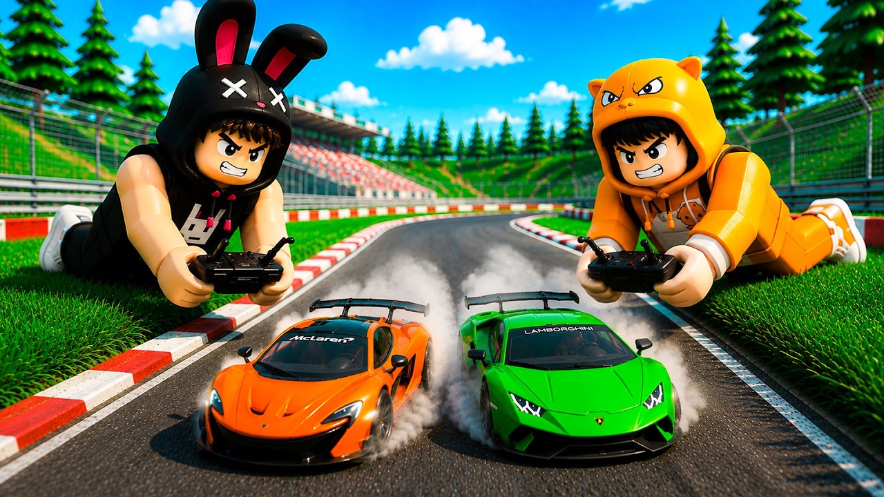 Ferix, Kezri Dan Ciko Balapan Mobil RC Pakai MCLAREN Tercepat! ROBLOX