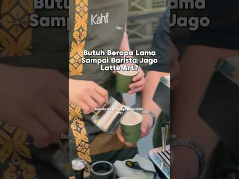 Sebenarnya butuh berapa lama sampai barista jago latte art? #delonghi #laspecialista #ottencoffee