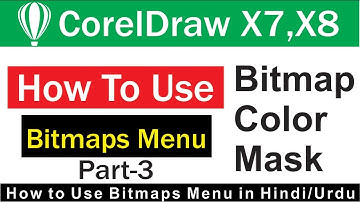 How to Use Mask from bitmaps menu in corelDraw X7 in Hindi