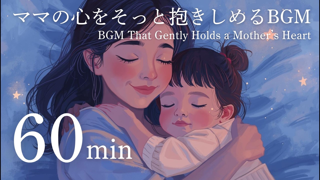 【眠る前に、そっと】ママの心を抱きしめる音楽 60分｜【Calming Sleep Music for Moms | 60 Min】Sleep BGM for Moms