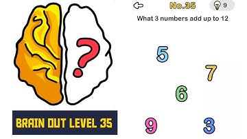 BRAIN OUT Level 35 Solution | What 3 numbers add up to 12
