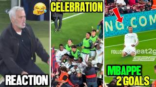 JOSE MOURINHO CRAZY Reaction On Mbappe 85+ Goal🔥 | Madrid vs Barca | Kmbappe Goal VS barca 