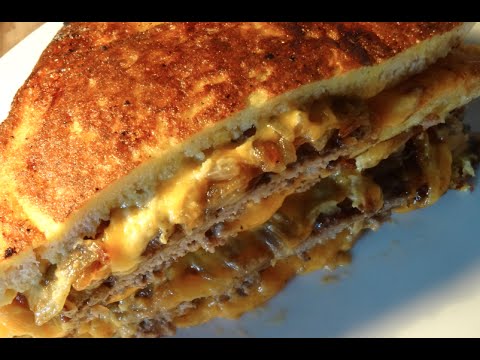Sandwich Frit Au Steak Hache Cheddar Recette 47 Youtube
