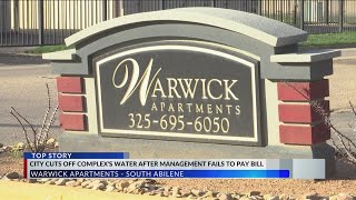 City of Abilene: Apartment management's failure to pay bill leaves residents without water