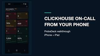 ProbeDeck Walkthrough: ClickHouse Monitoring & Kill Query on iPhone