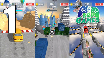 Mega Ramp Car Jumping Gameplay Walkthrough #1 (Android, IOS)