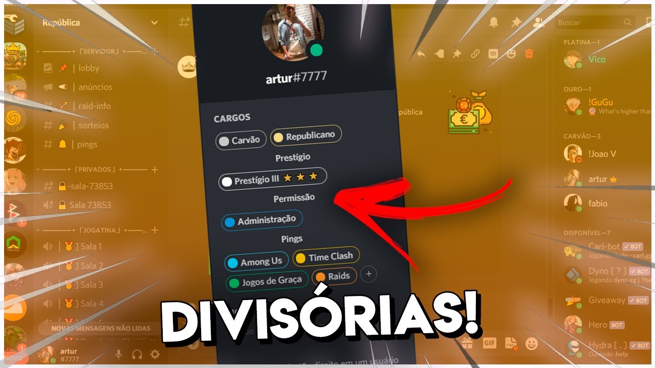 Servidor Do Discord (700 Membros / 200 Ativos) - Outros - DFG