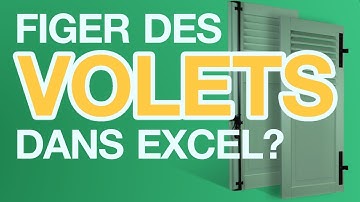Comment figer les lignes et les colonnes sur Excel (= figer les volets)
