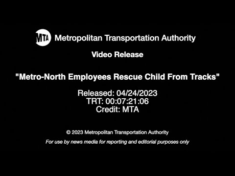 MTA Video Release: Electric Bus B-Roll: Metro-North Employees Rescue Child From Tracks