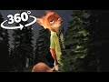 VR 360° Zootopia : Nick Wlide &amp; Judy Hopps In Horror - Forest | 4K