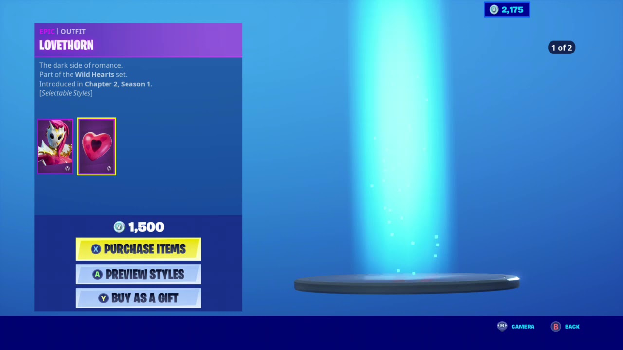 New Lovethorn Skin in Fortnite item Shop