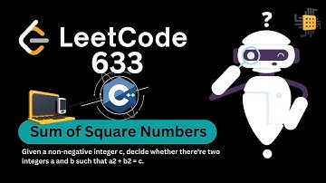 Leetcode 633 || Sum of Square Numbers || c++