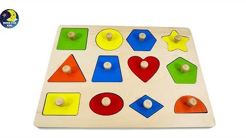 Learning Shapes Puzzle for Toddlers | Fun Shape Sorting Board for Kids | MoonStar Kids