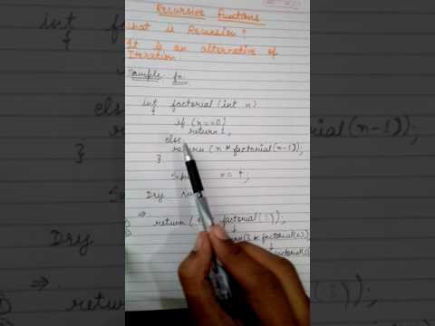 Learn Isc Online :Basic Recursive Techniques Part 1