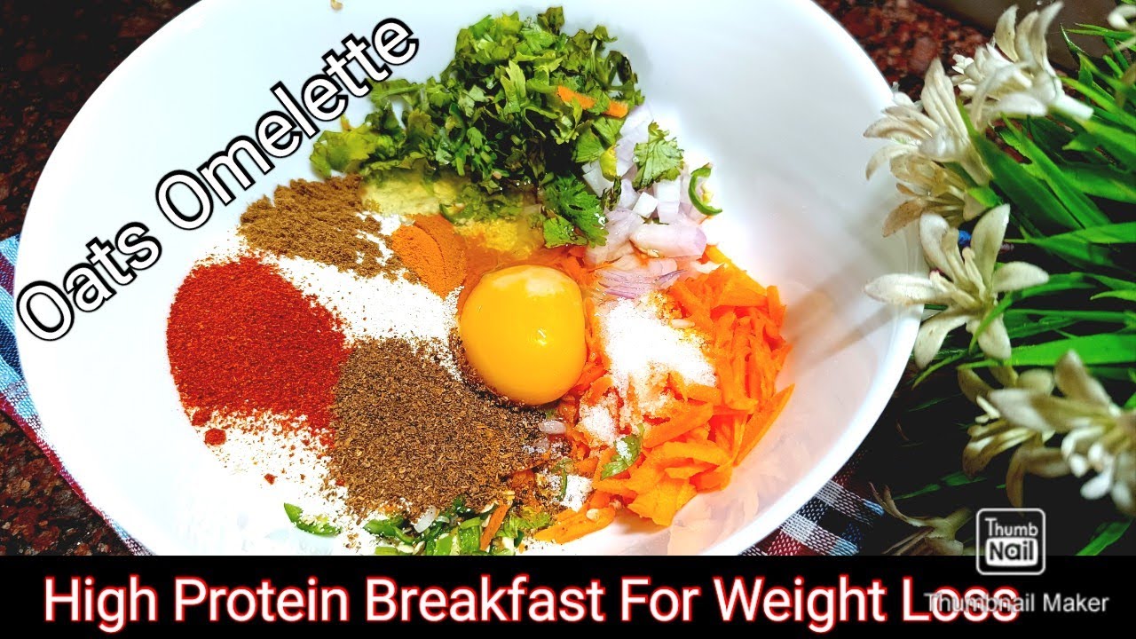 Oats Omelette For WEIGHT LOSS Healthy Breakfast / Dinner Recipe Oats